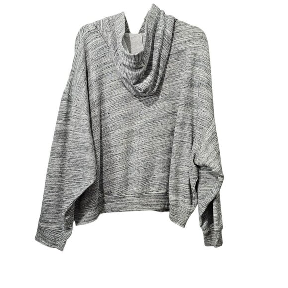💥Pink Victoria's Secret Pullover Gray Drop Shoulder Oversized Hooded Sweatshirt - Picture 5 of 7